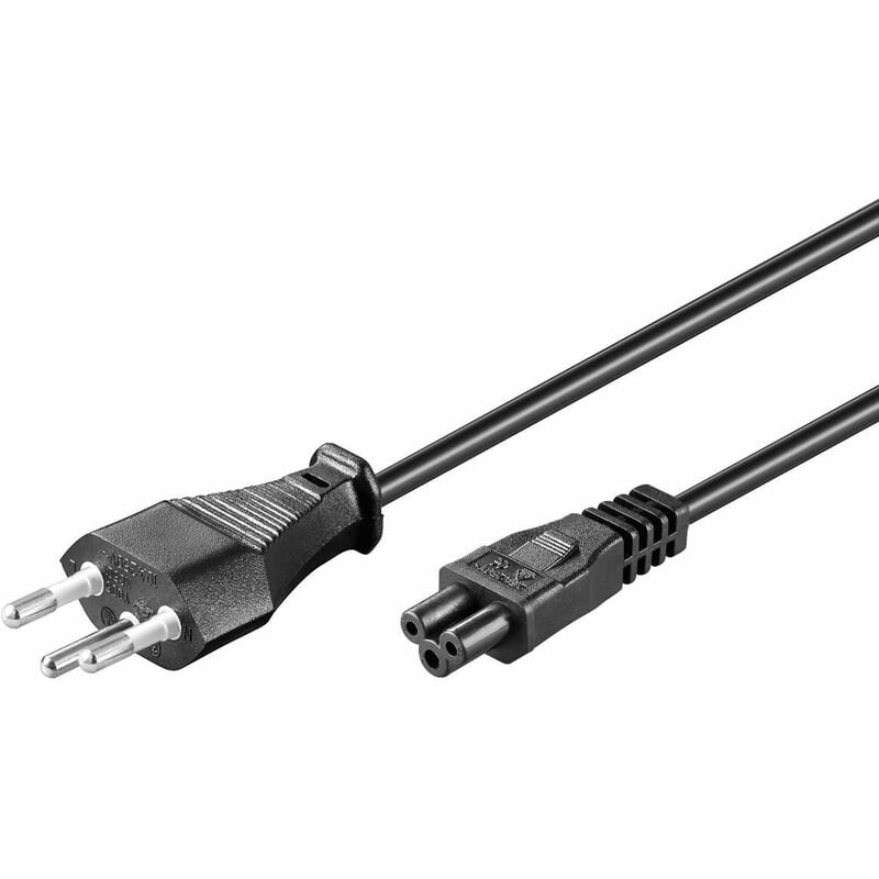 Microconnect PE160818 - Schweizer Stromkabel, 1,8m, Typ J auf C5, Stecker/Buchse