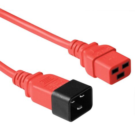 Microconnect PE2019R18 cable de transmission Red 1.8 m C20 coupler C19 coupler