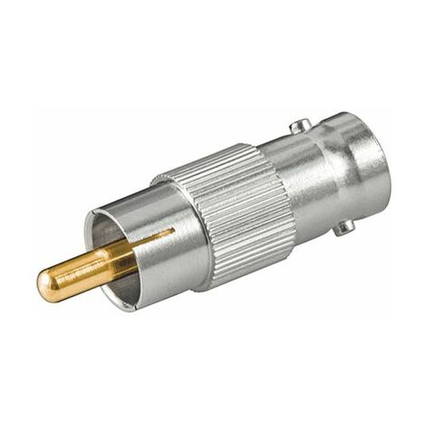 Microconnect RCA - BNC, M/F Argent - Adaptateur de câble (M/F, RCA, BNC, Connecteur mâle/Connecteur femelle, Argent)
