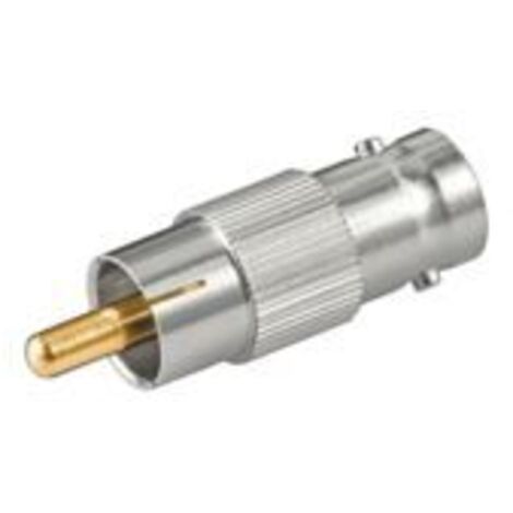Microconnect RCA - BNC, M/F Silber - Kabeladapter (M/F, RCA, BNC, Stecker/Buchse, Silber)