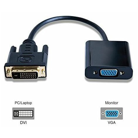 MicroConnect Spain DVIDVGA - Adaptateur, Couleur Noir