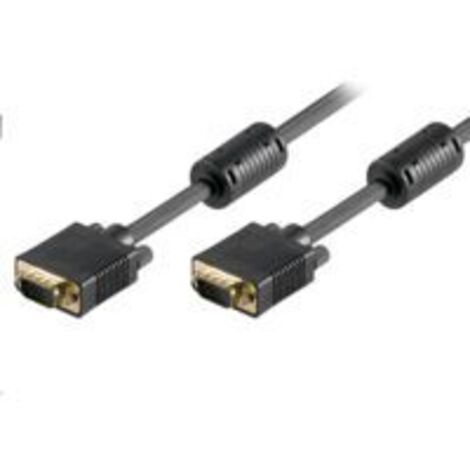 Microconnect SVGA, 2m Cavo VGA (D-Sub) Nero - Cavi VGA (2m, 2m, VGA (D-Sub), VGA (D-Sub), Nero, Connettore maschio/connettore maschio, HD-15)