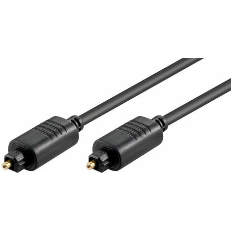 Microconnect TT6100BKAD 1m TOSLINK Câble audio TOSLINK noir - Câbles audio (TOSLINK, mâle, TOSLINK, mâle, 1 m, noir)