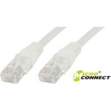 MicroConnect U/UTP CAT5e 0,5m weiß 10 Stück