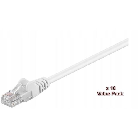 MicroConnect U/UTP CAT5e 10M weiß 10 Stück