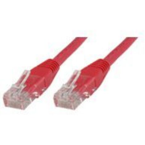 MicroConnect U/UTP CAT5e 1,5 m, rotes PVC