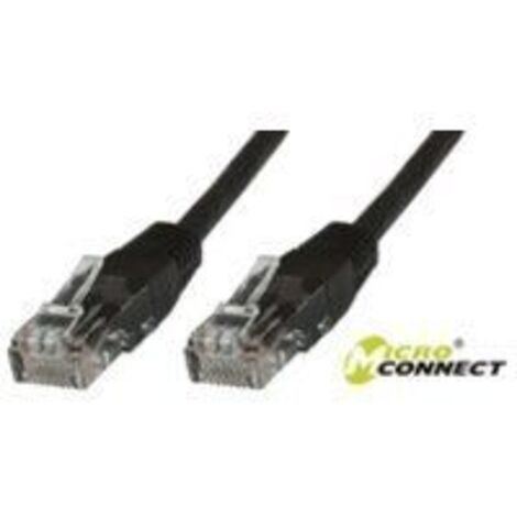 MicroConnect U/UTP CAT5e 2M Schwarzes PVC