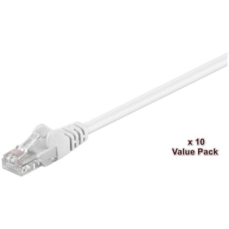 MicroConnect U/UTP CAT5e 2m weiß 10 Stück