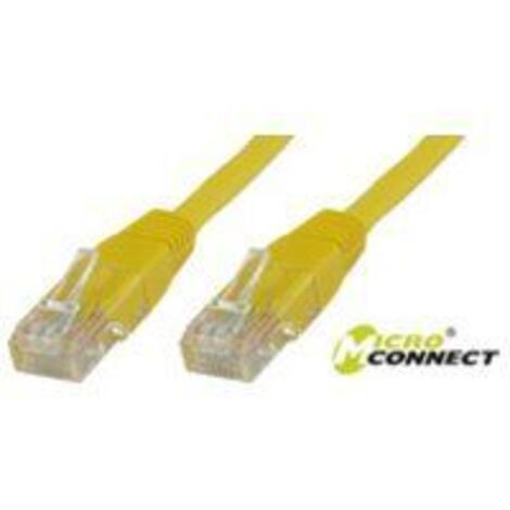 MicroConnect U/UTP CAT6 0,2 m amarillo LSZH