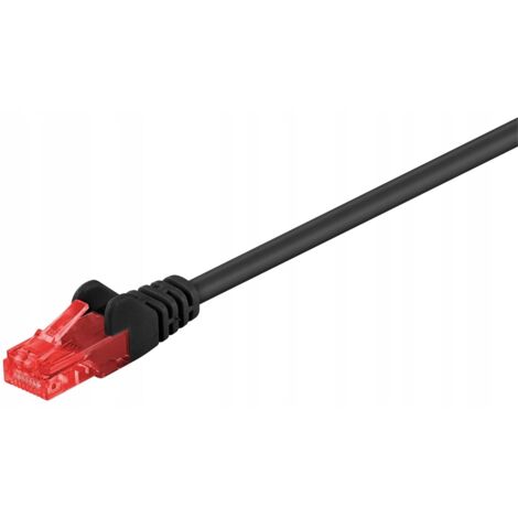 MicroConnect U/UTP CAT6 0,25 m, schwarzes PVC