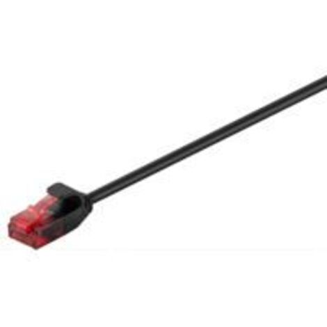 MicroConnect U/UTP CAT6 0,25M, schwarz, dünn, V-UTP60025S-SLIM
