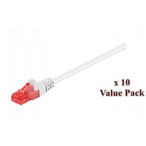 MicroConnect U/UTP CAT6 1M bianco 10 pezzi