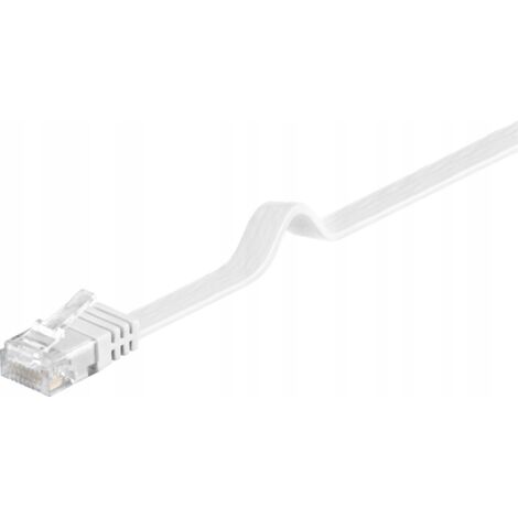 MicroConnect U/UTP CAT6 5M blanco plano, V-UTP605W-FLAT