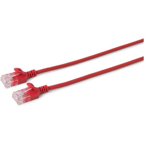 MicroConnect U/UTP CAT6 5M rosso, sottile, PVC, 4x2xAWG 30/7 CU, V-UTP605R-SLIM