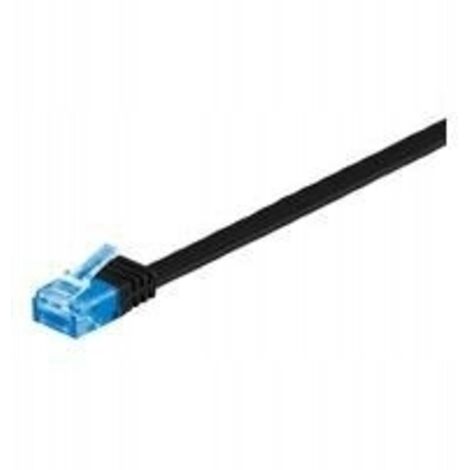 MicroConnect U/UTP CAT6A 2M schwarz flach, V-UTP6A02S-FLAT