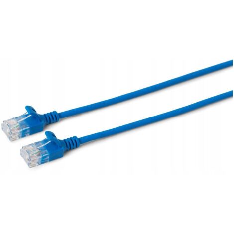 MicroConnect U/UTP CAT6A Slim 0,5 m azul, V-UTP6A005B-SLIM
