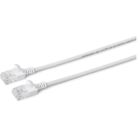MicroConnect U/UTP CAT6A Slim 3M bianco, V-UTP6A03W-SLIM