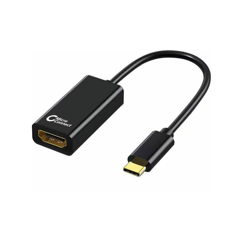 Microconnect - Adaptateur de câble USB3.1CHDMI-S usb c hdmi Noir - Adaptateur de câble (usb c, hdmi, Connecteur mâle / Connecteur femelle, 0.15 m,