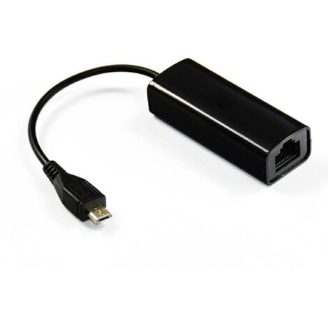 Microconnect USB Micro to Ethernet, nero