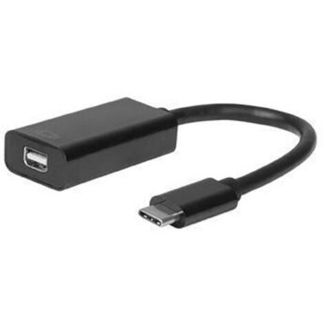Microconnect USB3.1CMDPB Adaptateur de câble vidéo 0,2 m USB C Mini DisplayPort Noir - Adaptateurs de câble vidéo (0,2 m, USB C, Mini DisplayPort, Mâle, Femelle, Noir)