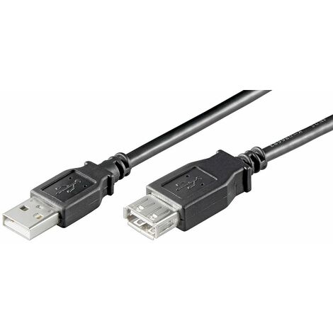 Microconnect USBAAF01B cable USB 0,1 m USB 2.0 USB A Negro