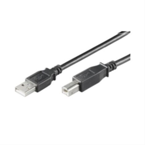 Microconnect USBAB05B cable USB 0,5 m USB 2.0 USB A USB B Negro