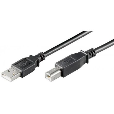 Microconnect USBAB1B 1m USB A USB B Nero - Cavo USB (1 m,USB A,USB B, Connettore maschio/connettore maschio, Nero, Nickel)