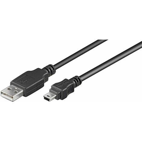 Microconnect USBAMB510 10m USB Mini-USB B Male Black USB Cable USB (USBAMB510)