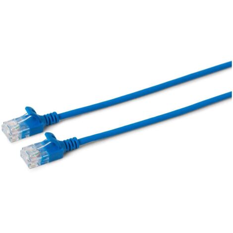 MicroConnect W125628011 Câble réseau Cat6a U/UTP (UTP) bleu 10 m