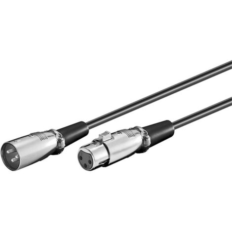 Microconnect XLRMF5 cavo de audio 5 m XLR (3 pin) Nero