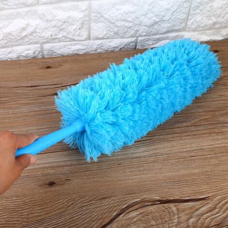 Microfiber Cleaning Duster + Microfibre Nettoyant + Bleu ciel + 56cm + Washable Anti Static Duster