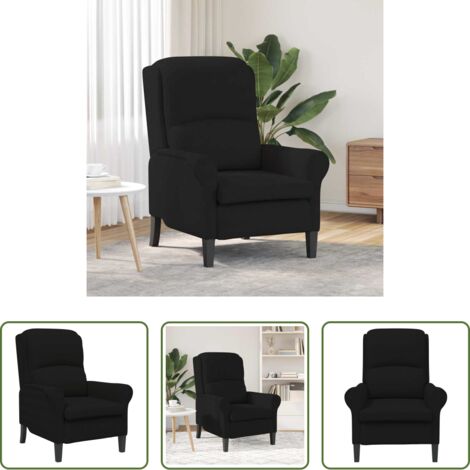 Microfibra -  sillón Negro 76 x 94 x 102 cm Microfibra