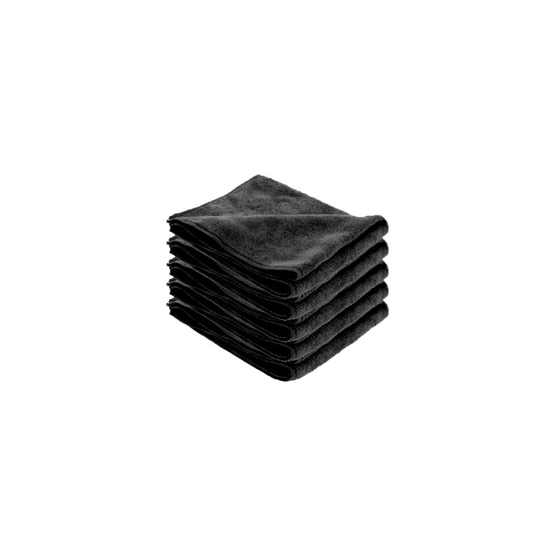 Microfibre soft entretien courant - par 5 - couleur au choix - noir