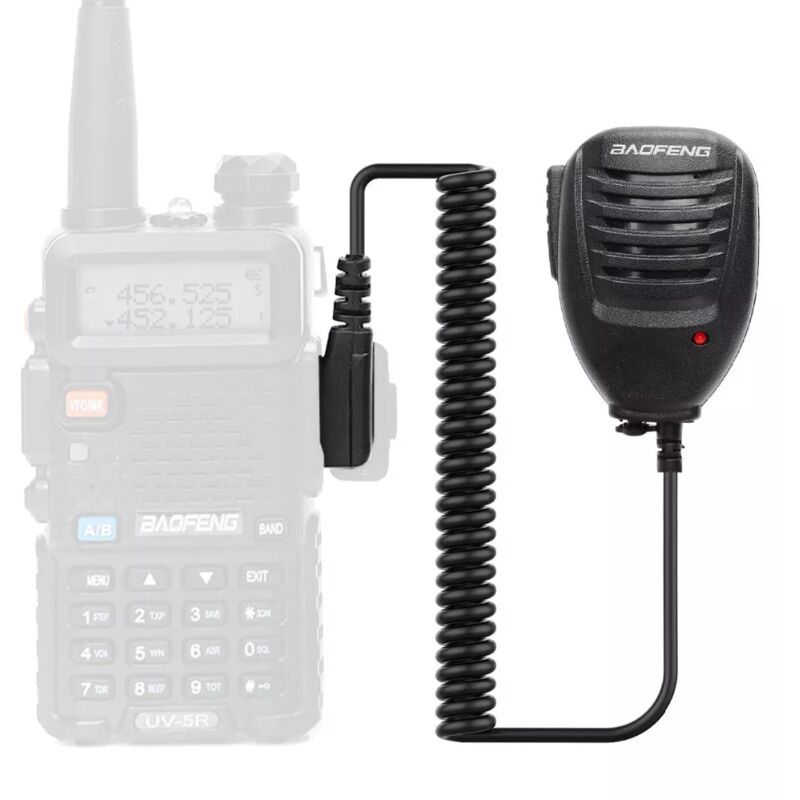 

Microfono-altavoz para Walkie Talkie Baofeng UV-5R Negro