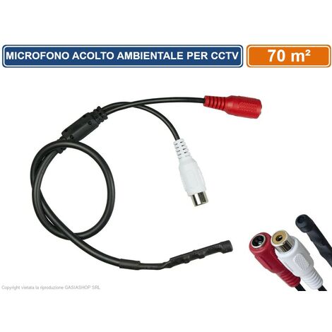 MICROFONO MODULO AUDIO A SONDA OMNIDIREZIONALE PER TELECAMERE DI VIDEOSORVEGLIANZA