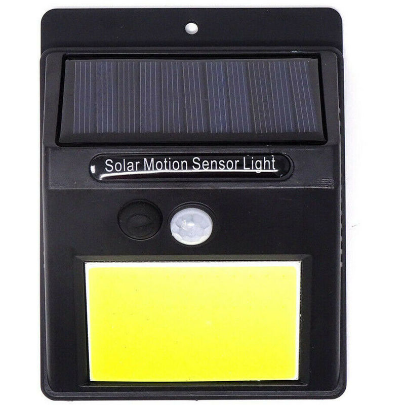 Image of Lampada faro luce faretto esterno energia solare 48 led sensore movimento