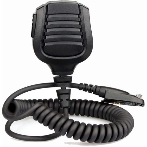 Micrófono y altavoz para walkie talkie IP54 resistente al agua Compatible con walkie talkie Retevis RT648 RT82 RT29 RT87 Compatible con radio Ailunce HD1 DMR (1 unidad)