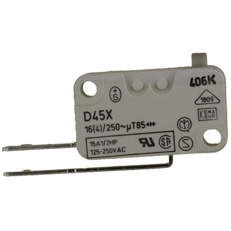 Microinterruptor de seguridad para lavadora WHIRLPOOL 481227618248