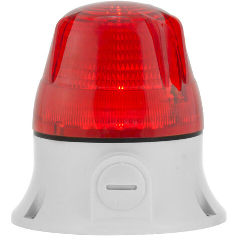 Microlampada lampeggiante V24 con sirena ELEC79733 per avviso acustico-visivo