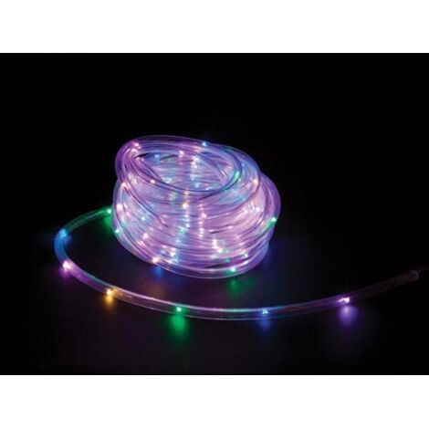 Microlight LED - 6 m - 120 LEDs - multicolor - cable transparente - 12 V
