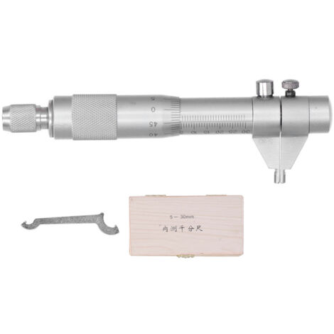 Micromètre à vis pour diamètre intérieur 530mm, jauge interne avec clé et coffret en bois