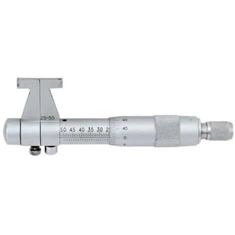 STAHLWERK Micromètre avec plage de mesure 0-25 mm DIN 863 Micromètre/Vis de mesure/Vis micrométrique