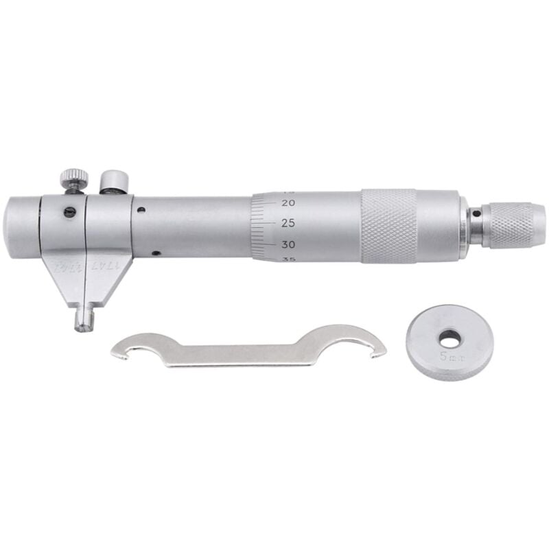 Micromètre intérieur, diamètre intérieur de trou de trou de micromètre Jauge de jauge de 5 à 30 mm Précision de 0,01 mm, lecture répétable, pour