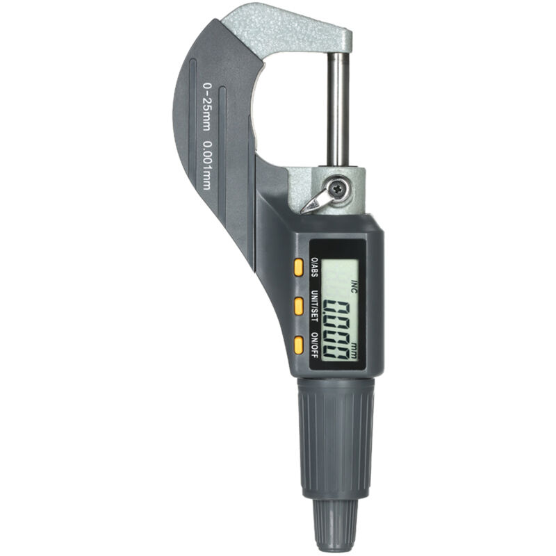 Micromètre numérique 0-25 mm Micromètre extérieur électronique numérique 0,001 mm Micromètre de profondeur de haute précision Micro pied à coulisse