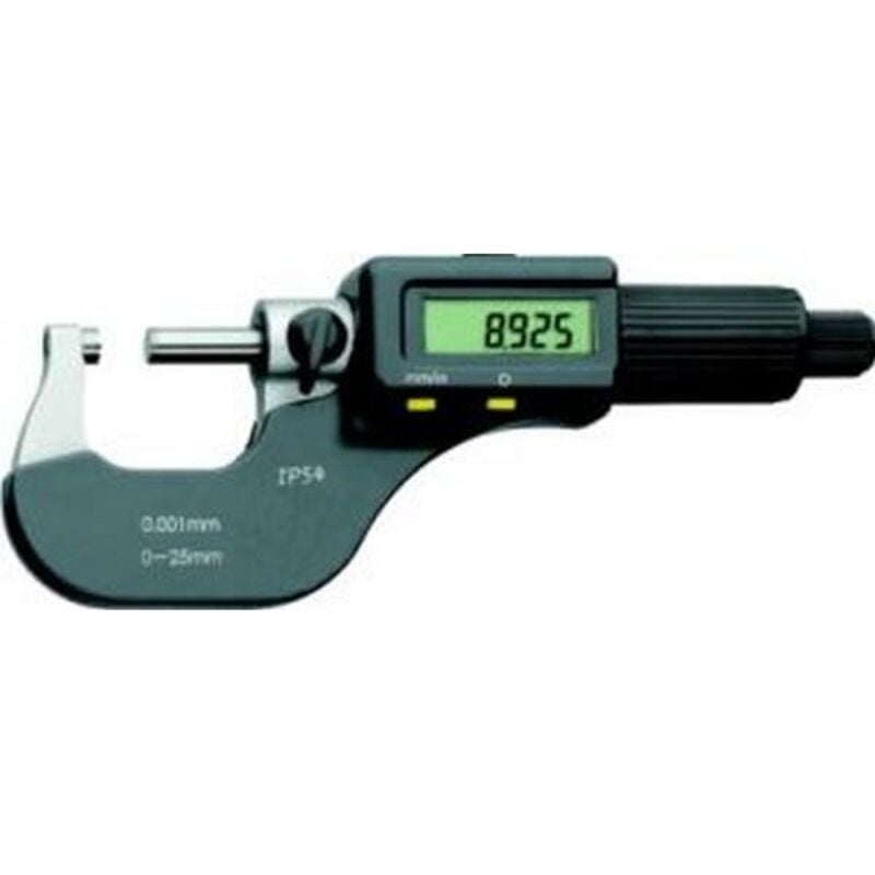 Micromètre numérique, Plage de mesure : 50-75 mm, ø de la touche mobile 6,5 mm, Pas de la broche 0,5 mm, Lecture : 0,001/0,00005 mm/inch