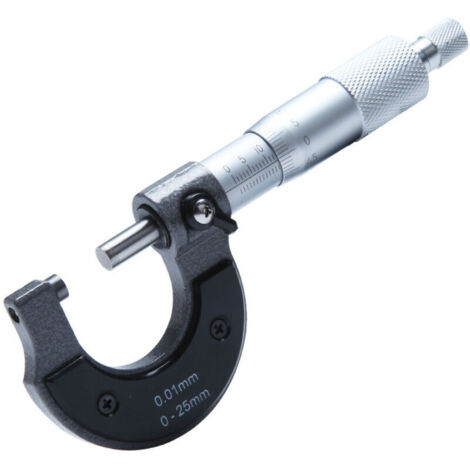Micrometro esterno 0-25 mm, risoluzione 0,01 mm, calibro di alta precisione, strumento di misurazione del diametro esterno