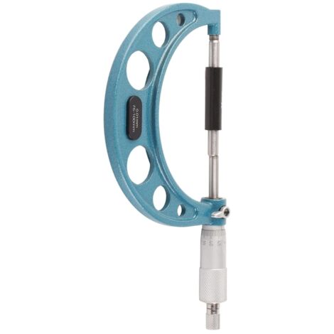 Micrómetro exterior de acero inoxidable, herramienta de medición de espesor de acero de alta precisión de 0,01 mm (75-100 mm)