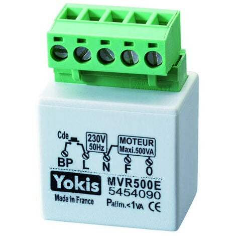 Micromodule pour volet roulant encastrable 500W Yokis