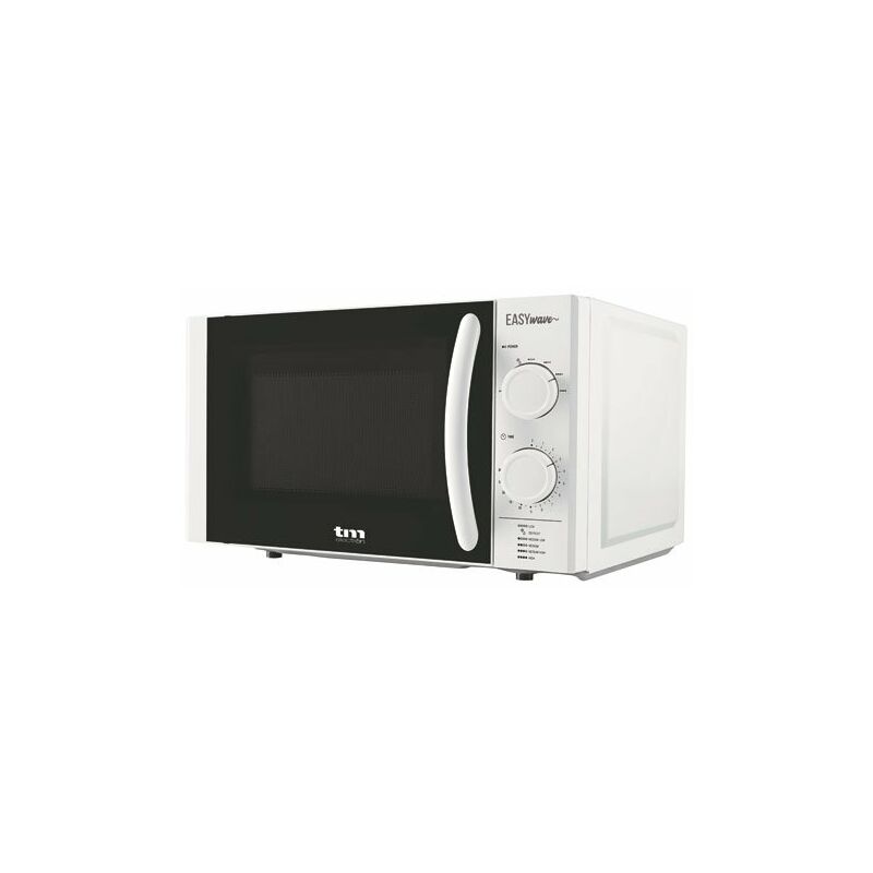 

TMPMW001 EASYWAVE microondas con capacidad de 20L, 700W de potencia, 6 configuraciones de funcionamiento con modo descongelar y temporizador de 30