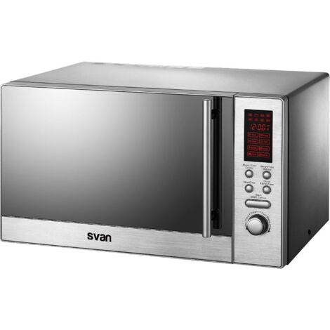 Microondas 23L SVAN SVMW823GDX Inox   con Grill, 1000W